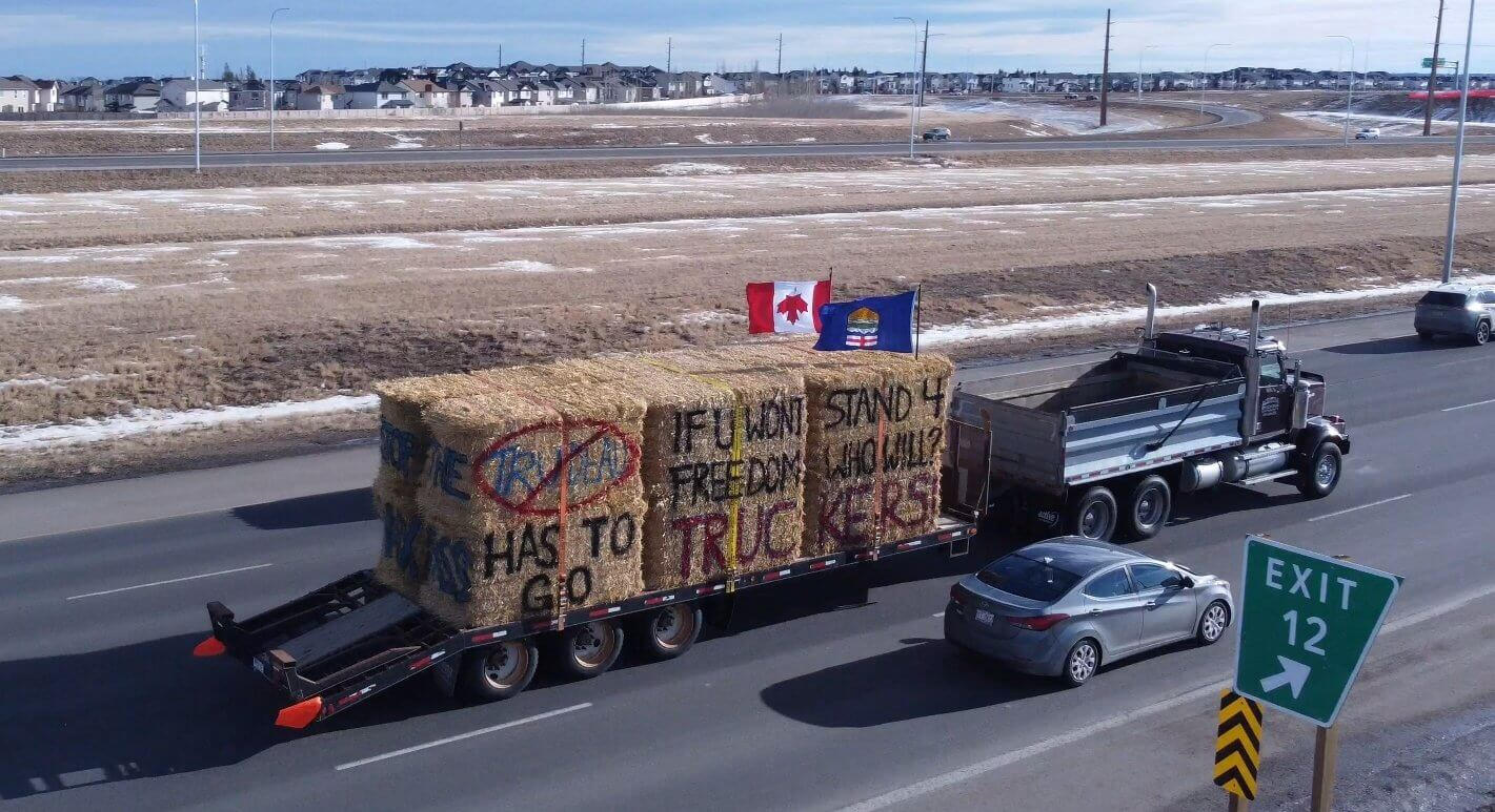 Canadian Trucker Freedom Convoy Protest in Ottawa